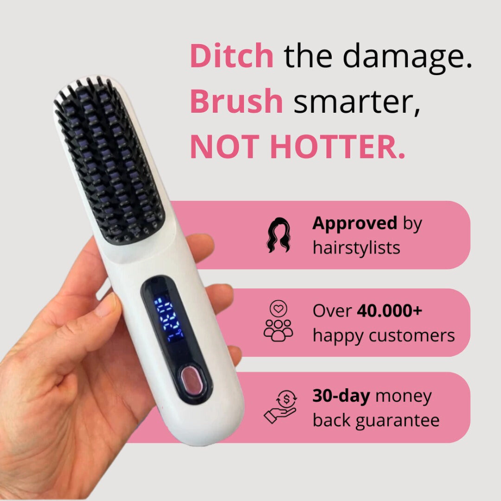 Sleekwave™ | Wireless Straightener Brush