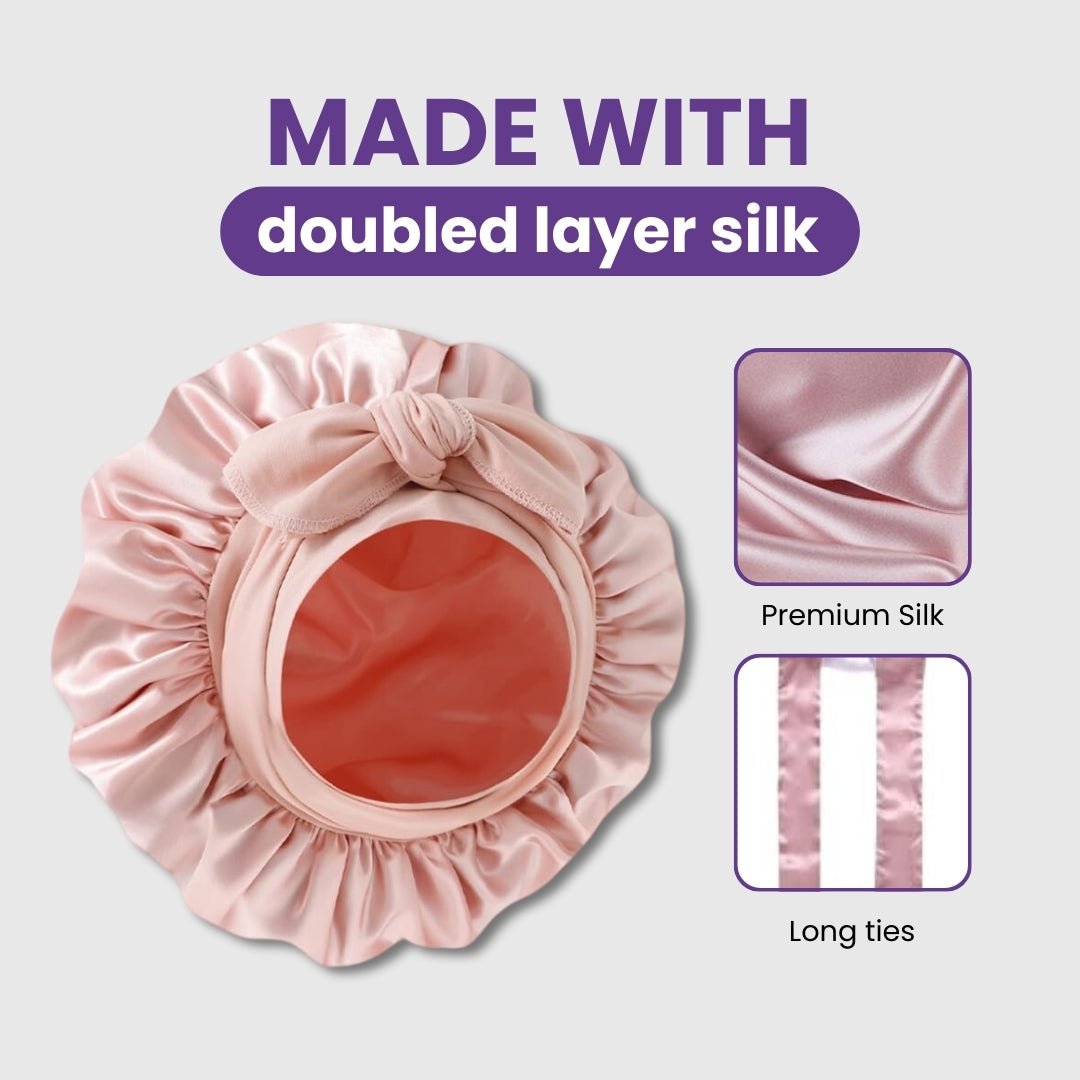 SilkEase™ Satin Hair Wrap for Sleeping