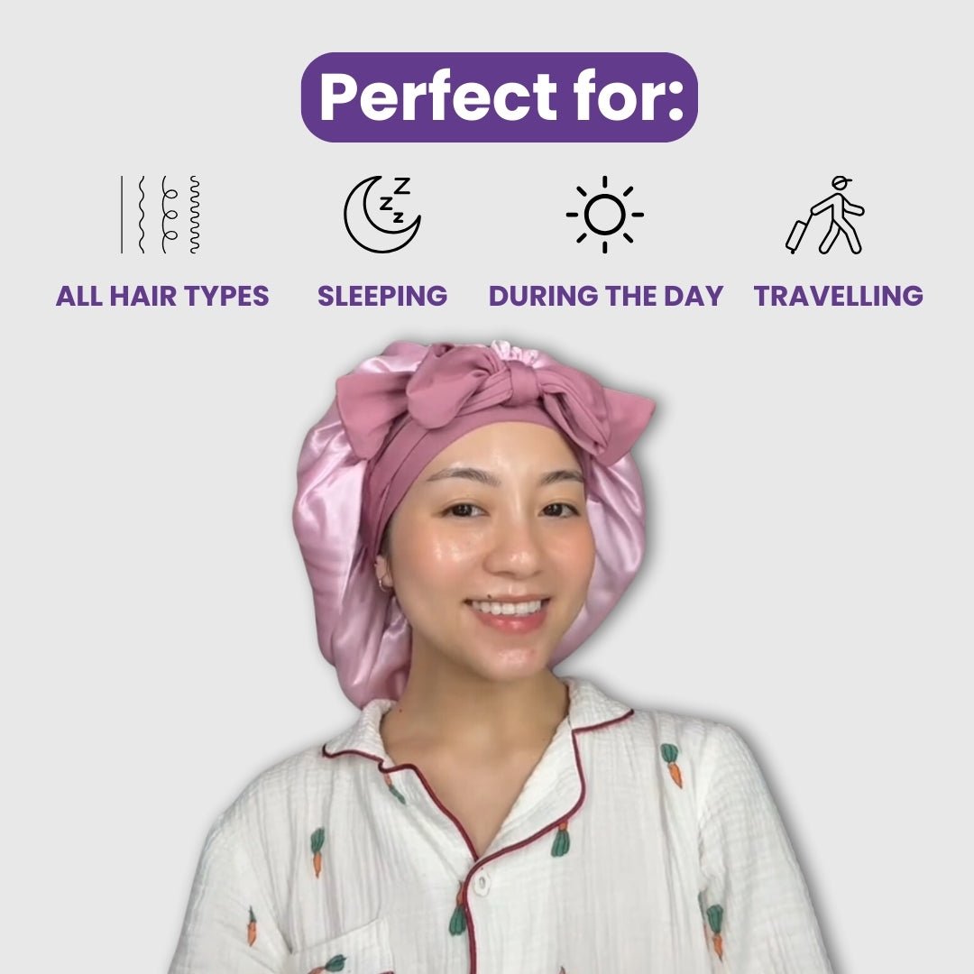 SilkEase™ Satin Hair Wrap for Sleeping